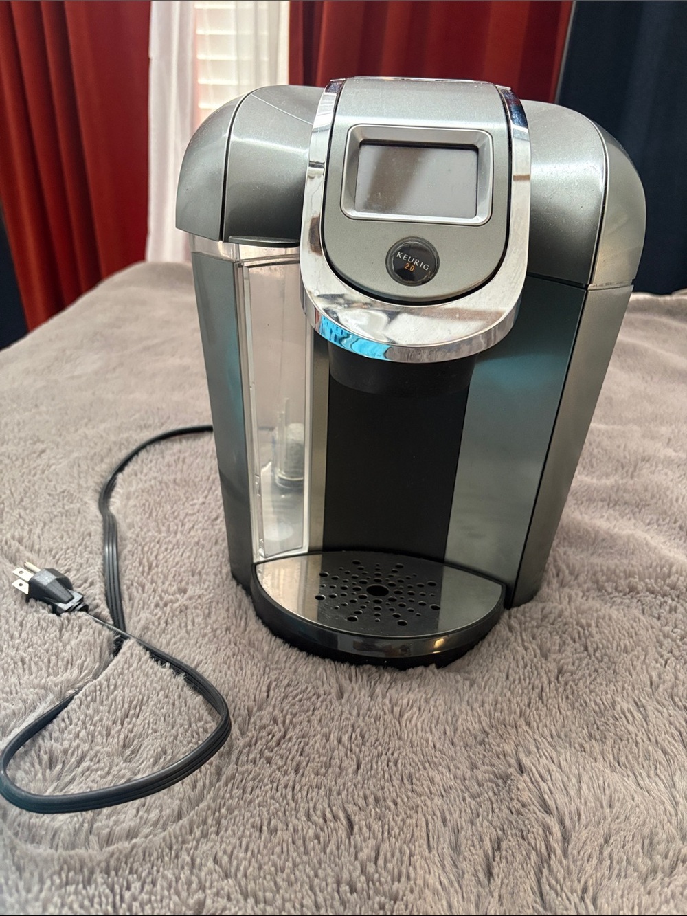 Keurig Single-Serve Coffee Maker in Silver and Black